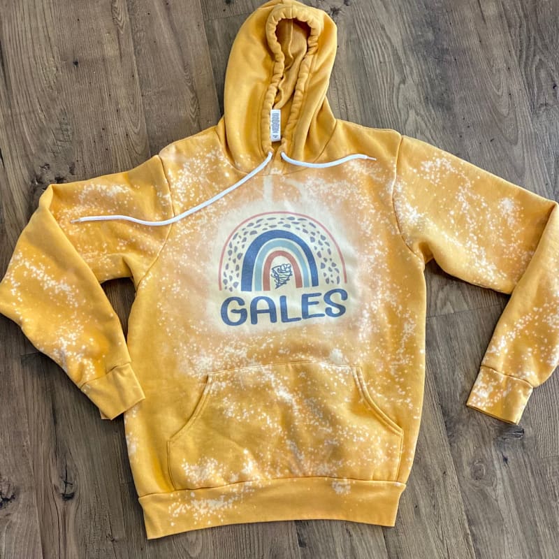 Yellow best sale bleached hoodie