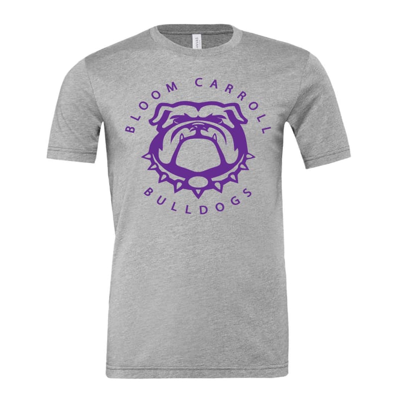 Bloom Carroll Bulldogs Circle Short Sleeve Tee - Clothing