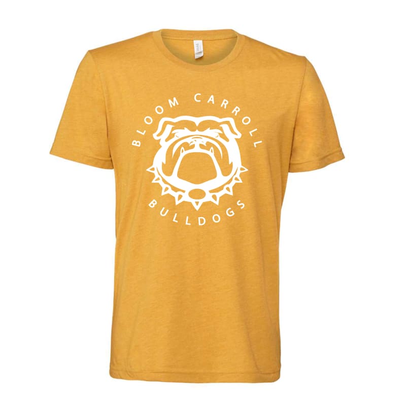 Bloom Carroll Bulldogs Circle Short Sleeve Tee - Clothing