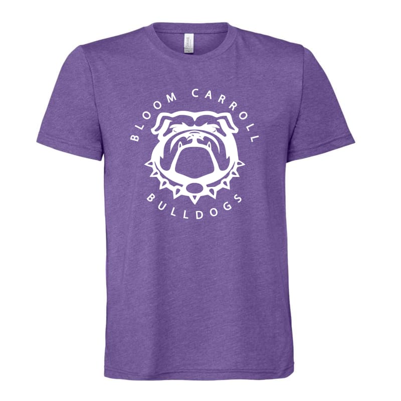 Bloom Carroll Bulldogs Circle Short Sleeve Tee - Clothing