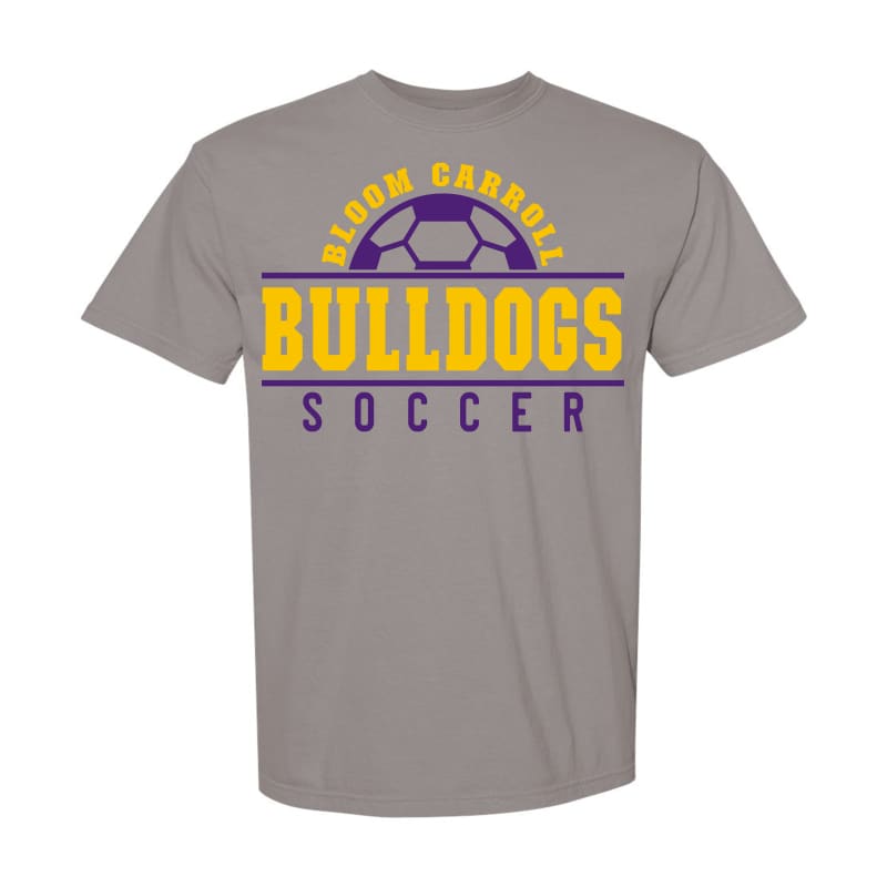 Bloom Carroll Soccer Comfort Colors Tee - Clothing