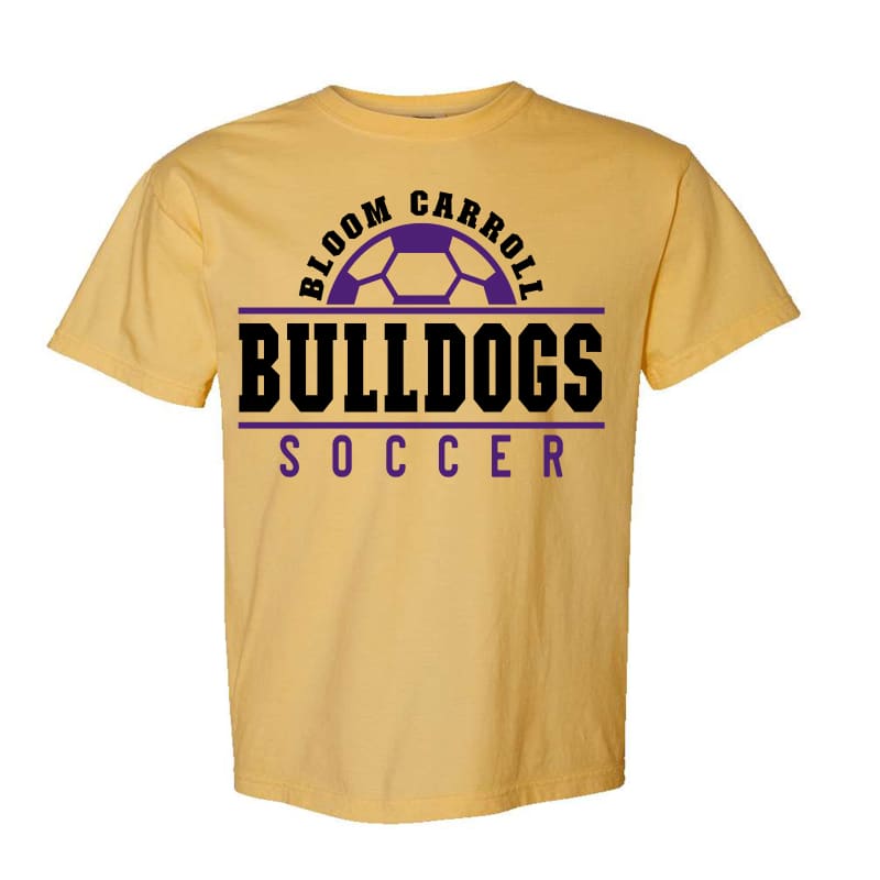 Bloom Carroll Soccer Comfort Colors Tee - Clothing