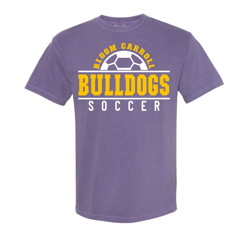 Bloom Carroll Soccer Comfort Colors Tee - Clothing