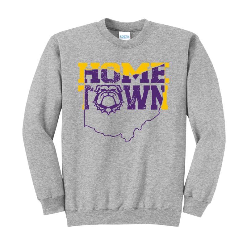 Bulldogs Home Town Crewneck - Clothing