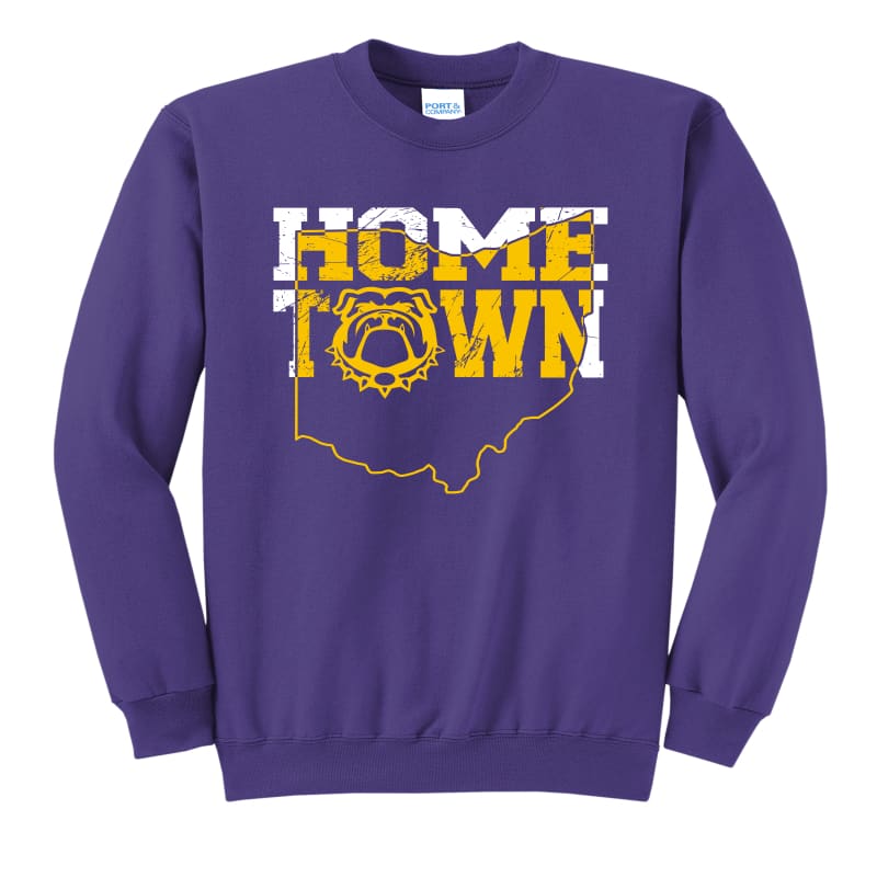 Bulldogs Home Town Crewneck - Clothing