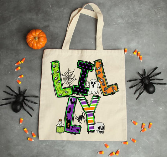 Custom Kid Name Bag - Halloween Name - accessories