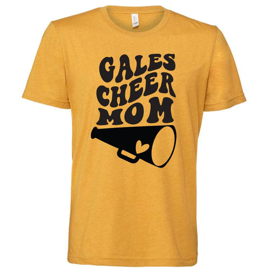 Gales Cheer Mom Mustard Tee - Clothing