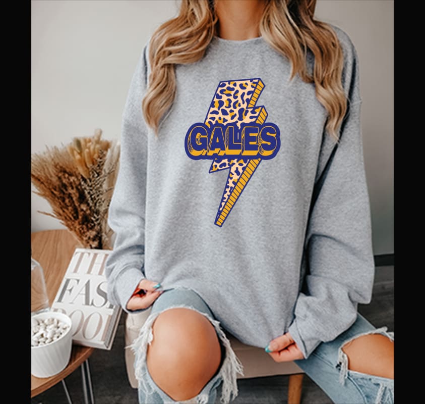 Gales Leopard Lightning Sweatshirt