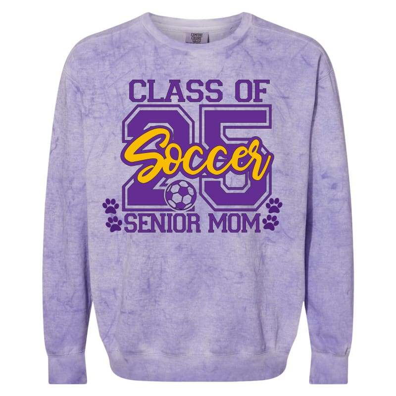 Purple Blast Bulldogs Senior Soccer-Mom Sweatshirt