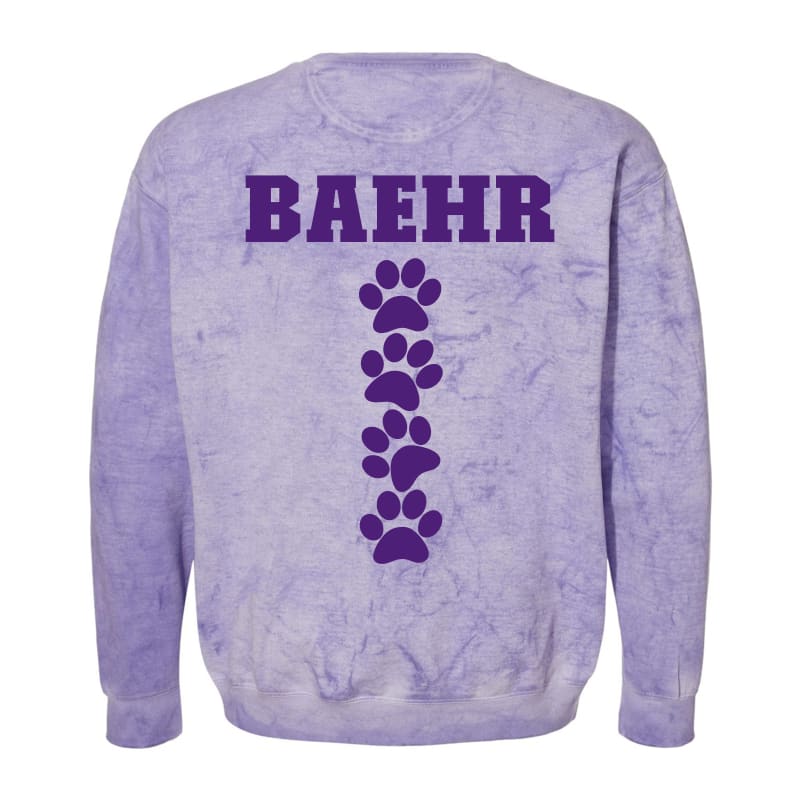 Purple Blast Bulldogs Senior Soccer-Mom Sweatshirt