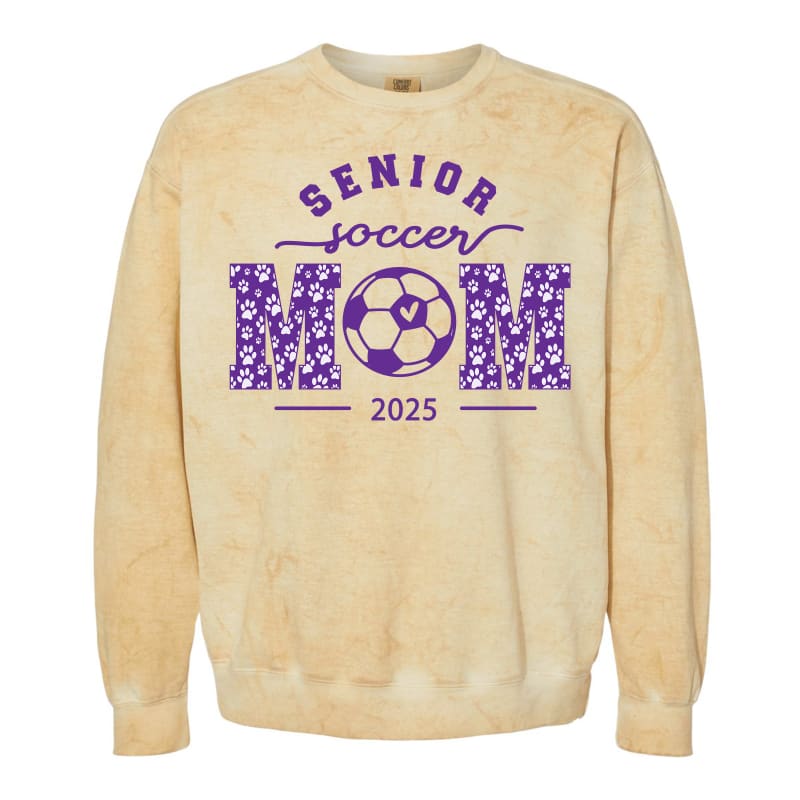 Yellow Blast Bulldogs Senior Soccer-Mom Sweatshirt