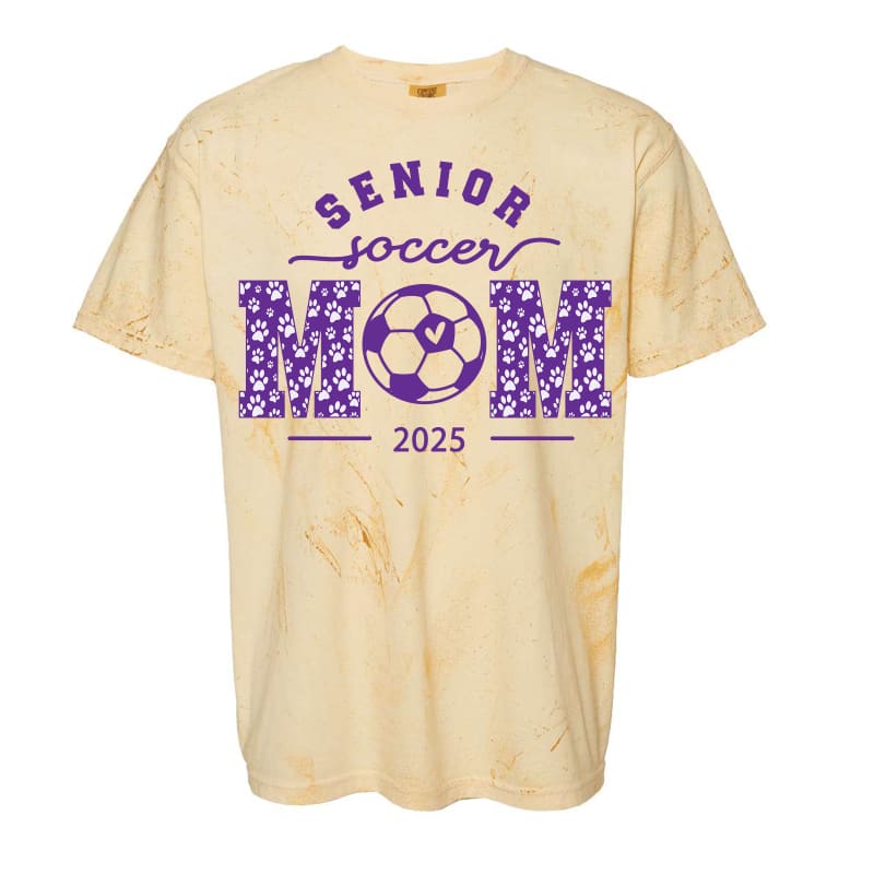 Yellow Blast Bulldogs Senior Soccer-Mom Tee - Clothing